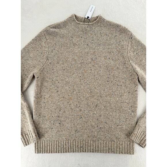 Taylor Stitch Seafarer Donegal Sweater Oat Beige Speckled Wool Alpaca 44 XL NWT - Picture 4 of 9